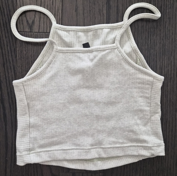 Adidas Off-White Ribbed Tank Top - Picture 2 of 2